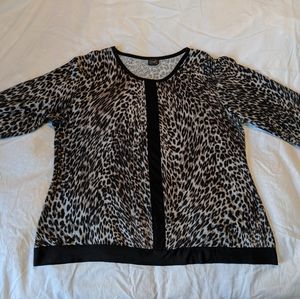 Animal print top